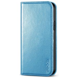 TUCCH iPhone 12 Wallet Case, iPhone 12 Pro Wallet Case, Flip Cover with Stand, Credit Card Slots, Magnetic Closure for iPhone 12 / Pro 6.1-inch 5G Shiny Light Blue