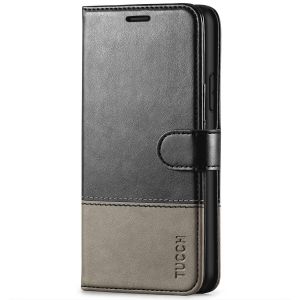 TUCCH iPhone 11 Wallet Case with Magnetic, iPhone 11 Leather Case - Black & Grey