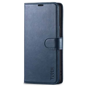 TUCCH SAMSUNG S21FE Wallet Case, SAMSUNG Galaxy S21 FE Case with Magnetic Clasp - Dark Blue