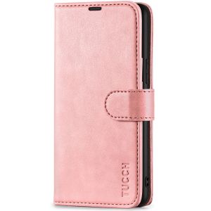 TUCCH SAMSUNG GALAXY S22 Plus Wallet Case, SAMSUNG S22 Plus PU Leather Case Book Flip Folio Cover - Rose Gold