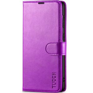 TUCCH SAMSUNG GALAXY S23FE Wallet Case, SAMSUNG S23FE PU Leather Case Flip Cover - Purple