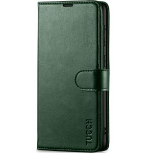 TUCCH SAMSUNG GALAXY S23FE Wallet Case, SAMSUNG S23FE PU Leather Case Flip Cover - Midnight Green