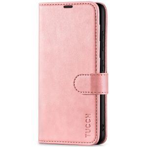 TUCCH SAMSUNG GALAXY S23 Plus Wallet Case, SAMSUNG S23 Plus PU Leather Case Book Flip Folio Cover - Rose Gold