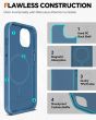 TUCCH iPhone 15 Plus Magnetic Detachable Leather Wallet Case, iPhone 15 Plus 2in1 Flip Cover - Light Blue