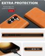 SHIELDON SAMSUNG Galaxy S23 Plus Wallet Case, SAMSUNG S23 Plus Leather Cover Flip Folio Book Case - Brown