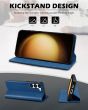 SHIELDON SAMSUNG Galaxy S23 Plus Wallet Case, SAMSUNG S23 Plus Leather Cover Flip Folio Book Case - Royal Blue