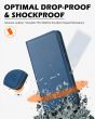 SHIELDON SAMSUNG Galaxy S23 Plus Wallet Case, SAMSUNG S23 Plus Leather Cover Flip Folio Book Case - Royal Blue