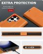 SHIELDON SAMSUNG Galaxy S23 Ultra Wallet Case, SAMSUNG S23 Ultra Leather Cover Flip Folio Book Case - Brown