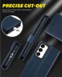 TUCCH SAMSUNG GALAXY A54 Wallet Case, SAMSUNG A54 Leather Case Folio Cover - Dark Blue