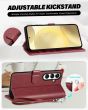 TUCCH SAMSUNG GALAXY S24 Plus Wallet Case, SAMSUNG S24 Plus PU Leather Case Book Flip Folio Cover - Strap - Dark Red
