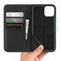 SHIELDON iPhone 11 6.1-inch Flip Leather Wallet Case - Black