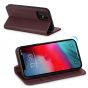 SHIELDON iPhone 11 Case with Card Holder - iPhone 11 Wallet Case for Women - Wine Red