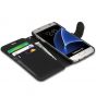 TUCCH Galaxy S7 Hülle, Samsung Galaxy S7 Handyhülle Lederbezug mit Displayschutzfolie, Kartenfach, Standfunktion, Abnehmbare Handschlaufe