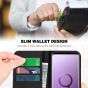 Galaxy S9 Hülle SHIELDON Schutzhülle Samsung S9 Handytashe Flip Case aus Echtleder mit [Kartenfach] [Aufstellfunktion] [TPU-Innenschale] und unsichtbarem [Magnetverschluss] Handyhülle im Brieftasche-Stil Wallet für Samsung Galaxy S9 2018 (5,8 Zoll)