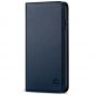 SHIELDON iPhone 11 Pro Max Wallet Case, Genuine Leather, Kick-stand, Magnetic Closure with Auto Sleep/Wake Function - Navy Blue