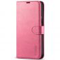 TUCCH iPhone 13 Wallet Case, iPhone 13 PU Leather Case, Folio Flip Cover with RFID Blocking, Credit Card Slots, Magnetic Clasp Closure - Hot Pink