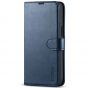 TUCCH iPhone 13 Mini Wallet Case, Mini iPhone 13 5.4-inch Leather Case, Folio Flip Cover with RFID Blocking, Stand, Credit Card Slots, Magnetic Clasp Closure - Dark Blue