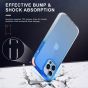 SHIELDON iPhone 13 Pro Max Clear Case Anti-Yellowing, Transparent Thin Slim Anti-Scratch Shockproof PC+TPU Case with Tempered Glass Screen Protector for iPhone 13 Pro Max 5G - Blue&Clear