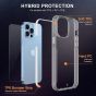 SHIELDON iPhone 13 Pro Max Clear Case Anti-Yellowing, Transparent Thin Slim Anti-Scratch Shockproof PC+TPU Case with Tempered Glass Screen Protector for iPhone 13 Pro Max 5G - Crystal Clear
