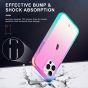 SHIELDON iPhone 13 Pro Max Clear Case Anti-Yellowing, Transparent Thin Slim Anti-Scratch Shockproof PC+TPU Case with Tempered Glass Screen Protector for iPhone 13 Pro Max 5G - VioletBlue