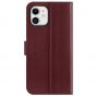 SHIELDON iPhone 12 Wallet Case, iPhone 12 Pro Wallet Cover, Genuine Leather Cover, RFID Blocking, Folio Flip Kickstand, Magnetic Closure for iPhone 12 / Pro 6.1-inch 5G Wine Red
