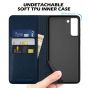 SHIELDON SAMSUNG S21 Plus Wallet Case - SAMSUNG Galaxy S21 Plus 6.7-inch Folio Leather Case - Navy Blue