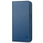 SHIELDON iPhone 14 Wallet Case, iPhone 14 Genuine Leather Cover with RFID Blocking, Book Folio Flip Kickstand Magnetic Closure - Royal Blue