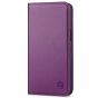 SHIELDON iPhone 14 Pro Max Wallet Case, iPhone 14 Pro Max Genuine Leather Folio Cover - Purple