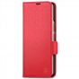 SHIELDON SAMSUNG Galaxy Z Fold4 5G Genuine Leather Wallet Case Cover with S Pen Holder, Folio Flip Style - Red - Litchi Pattern