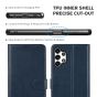 TUCCH SAMSUNG GALAXY A32 Wallet Case, SAMSUNG M32 Leather Case Folio Cover - Dark Blue