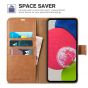 TUCCH SAMSUNG GALAXY A53 Wallet Case, SAMSUNG A53 Leather Case Folio Cover - Light Brown
