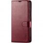 TUCCH SAMSUNG GALAXY A54 Wallet Case, SAMSUNG A54 Leather Case Folio Cover - Wine Red
