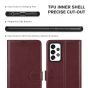TUCCH SAMSUNG GALAXY A72 Wallet Case, SAMSUNG A72 Flip Case 6.7-inch - Wine Red