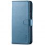 TUCCH iPhone 11 Pro Max Wallet Case for Men, iPhone 11 Pro Max Leather Cover with Magnetic Clasp - Lake Blue