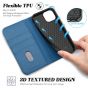 TUCCH iPhone 13 Wallet Case, iPhone 13 PU Leather Case, Flip Cover with Stand, Credit Card Slots, Magnetic Closure - Lake Blue