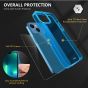 TUCCH iPhone 13 Mini Clear TPU Case Non-Yellowing, Transparent Thin Slim Scratchproof Shockproof TPU Case with Tempered Glass Screen Protector for iPhone 13 Mini 5G(5.4-Inch) - Clear & Blue