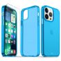 TUCCH iPhone 13 Pro Clear TPU Case Non-Yellowing, Transparent Thin Slim Scratchproof Shockproof TPU Case with Tempered Glass Screen Protector for iPhone 13 Pro 5G - Blue