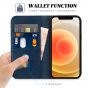TUCCH iPhone 13 Pro Max Leather Case, iPhone 13 Pro Max PU Wallet Case with Stand Folio Flip Book Cover and Magnetic Closure - Dark Blue