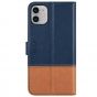 TUCCH iPhone 11 Wallet Case with Magnetic, iPhone 11 Leather Case - Dark Blue & Brown