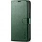 TUCCH iPhone 15 Pro Wallet Case, iPhone 15 Pro Leather Case - Midnight Green