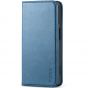 TUCCH iPhone 15 Pro Wallet Case, iPhone 15 Pro Phone Case - Light Blue