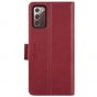 TUCCH SAMSUNG Galaxy Note20 Wallet Case, SAMSUNG Note20 5G Flip Cover Dual Clasp Tab-Dark Red