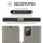 TUCCH SAMSUNG Galaxy Note20 Wallet Case, SAMSUNG Note20 5G Flip Cover Dual Clasp Tab-Grey