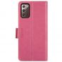 TUCCH SAMSUNG Galaxy Note20 Wallet Case, SAMSUNG Note20 5G Flip Cover Dual Clasp Tab-Hot Pink