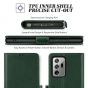 TUCCH SAMSUNG Galaxy Note20 Ultra Wallet Case, SAMSUNG Note20 Ultra 5G Flip Cover Dual Clasp Tab-Midnight Green