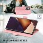 TUCCH SAMSUNG Galaxy Note20 Wallet Case, SAMSUNG Note20 5G Flip Cover Dual Clasp Tab-Rose Gold