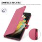 TUCCH SAMSUNG Galaxy S21 Ultra Wallet Case, SAMSUNG S21 Ultra Flip Case 6.8-inch - Hot Pink