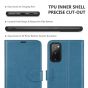 TUCCH SAMSUNG GALAXY S20FE Wallet Case, SAMSUNG S20FE Flip Case 6.5-inch - Lake Blue