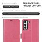 TUCCH SAMSUNG GALAXY S21 Plus Wallet Case, SAMSUNG S21 Plus Flip Case 6.7-inch - Hot Pink