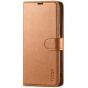 TUCCH SAMSUNG GALAXY S22 Plus Wallet Case, SAMSUNG S22 Plus PU Leather Case Book Flip Folio Cover - Light Brown